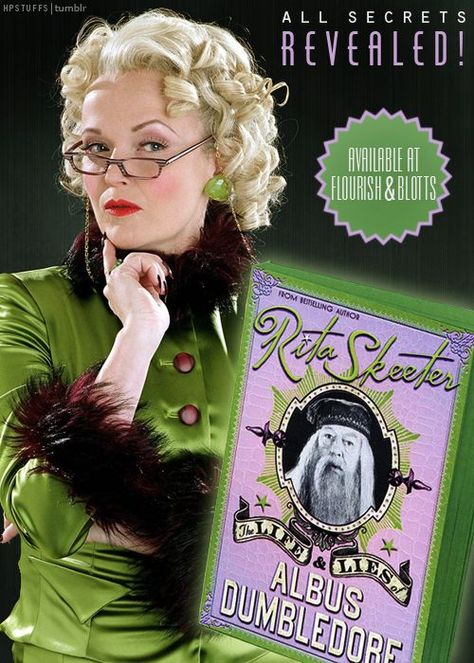 Rita Skeeter -- My second most hated character Harry Potter Stuff, Rita Skeeter, Hogwarts Professors, Rainbow House, Ravenclaw House, Harry Potter Food, Harry Potter Cosplay, Fred Weasley, Harry Potter Costume