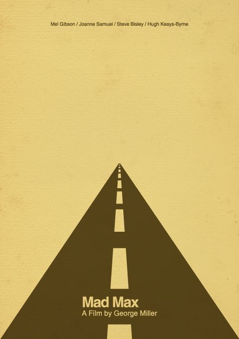 Minimalist Movie Posters by Tomek Kowalik, via Behance Mad Max Poster, Minimal Poster Design, Minimal Posters, Movies Posters, Film Posters Minimalist, Graphic Posters, Minimalist Posters, Graphic Design Blog, Minimal Movie Posters