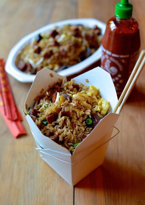 classic Pork Fried Rice Recipe, loved by all of our readers! Fried Rice Chinese, Pork Fried Rice Recipe, Chinese Bbq Pork, The Woks Of Life, Woks Of Life, Pork Fried Rice, Chicken Fried Rice, Woks, Fried Rice Recipe