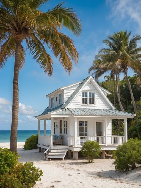 Small Beach Front House, Beach Bungalow Floor Plans, Small Beach House, Small Beach Cottages, Beach Front House, Small Beach Houses, Bungalow Floor Plans, Nautical Inspiration, Dream Beach Houses