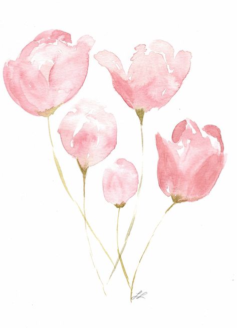 Pink Tulip Watercolor, Pink Photos For Wall Collage, Light Pink Prints For Walls, Pastel Pink Prints, Light Pink Asthetics Photos, Pink Flower Poster, Cute Pink Prints, Cute Pink Pictures, Photos To Print For Room