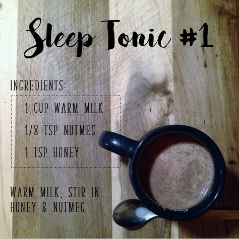 Nutmeg Sleep Drink, Sleep Tonic Recipes, Honey Nutmeg Milk, Nutmeg For Sleep, Drinks To Wake Me Up, Night Time Drinks For Sleep, Warm Milk Recipes For Sleep, Sleep Tonic, Warm Milk And Honey