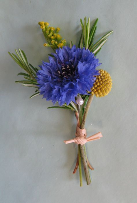 Summer Wedding Buttonholes, Cornflower Boutonniere, Cornflower Bouquet, Wild Flower Button Holes Wedding, Summer Wildflower Boutonniere, Wildflower Buttonholes, Wildflower Buttonhole, White And Blue Buttonhole, Cornflower Wedding