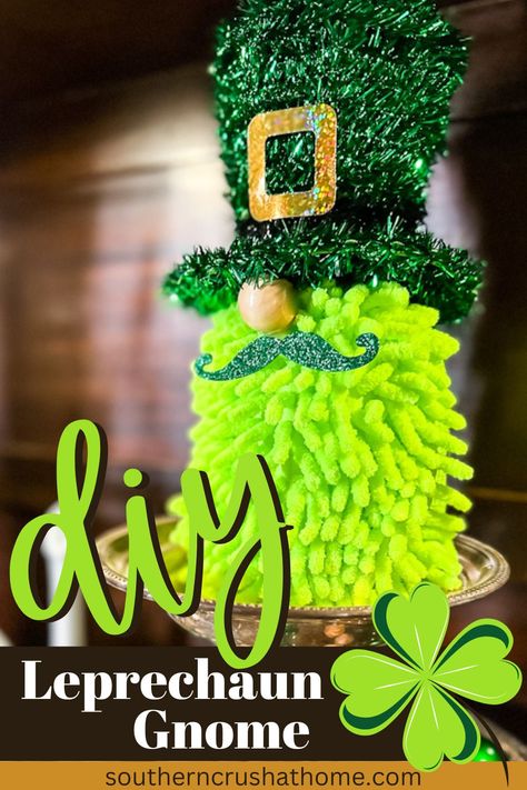 DIY Leprechaun Gnome Dollar Tree Pizza Pan Wreath, Dollar Tree Pizza Pan Crafts, Pizza Pan Wreath, Diy St Patricks Day Decor, Diy Leprechaun, St Patricks Decorations, Leprechaun Craft, St. Patrick's Day Diy, St Patricks Crafts