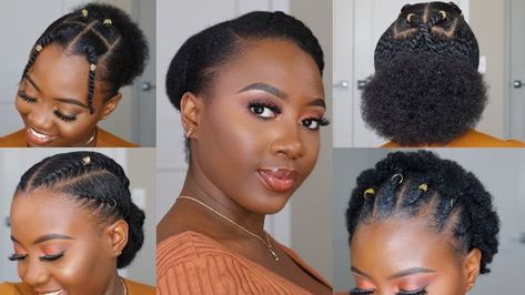 4C Hairstyles For Short Hair | Perfect for school & work 👸🏿 | Short natural hair styles, Short afro hairstyles, Natural afro hairstyles Cute Short Natural Hairstyles 4c, Cute Short Natural Hairstyles, 4c Natural Hairstyles Short, Short Afro Hairstyles, Cabello Afro Natural, Cute Natural Hairstyles, Short Hair Black, Quick Natural Hair Styles, Short Afro