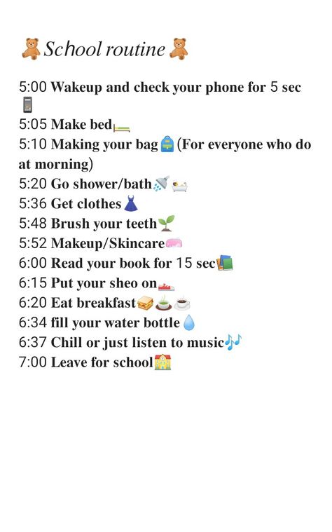 Before School Routine, Productive Routine, Good Apps For Iphone, Easy Morning Routine, Routine School, Night Routines, Morning Routine School, Morning Routine Checklist, Journal Therapy