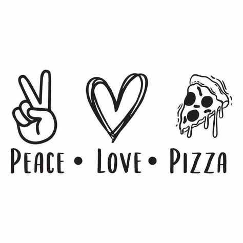 Peace Love Happiness Tattoo, O Love, Love Pizza, Peace Gesture