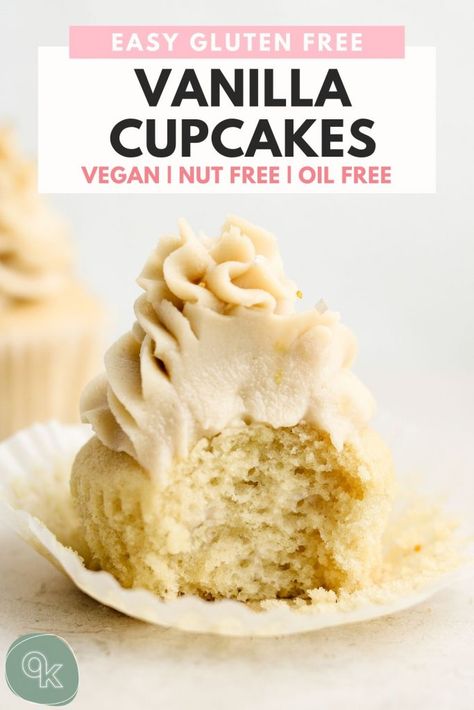 Gluten Free Vanilla Cupcakes, Okonomi Kitchen, Vegan Vanilla Cupcakes, Gluten Free Cupcakes Vanilla, Vegan Banana Muffins, Gluten Free Banana Muffins, Oil Free Vegan Recipes, Vegan Gluten Free Desserts, Vegan Holiday Recipes