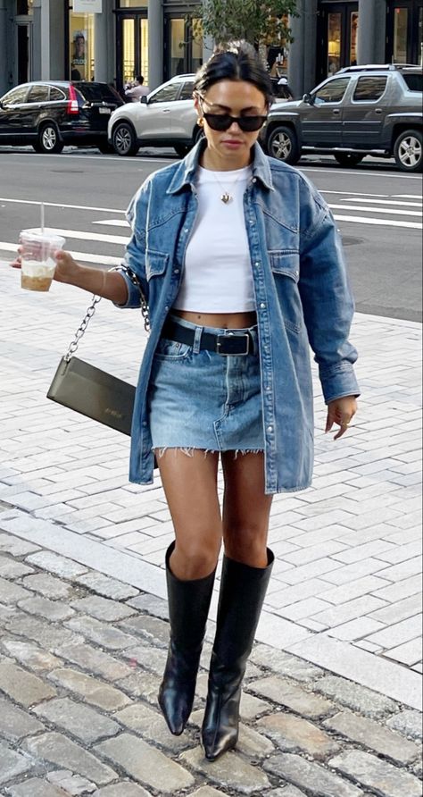 Look Legging, Looks Jeans, Looks Country, Skandinavian Fashion, Nashville Outfits, Kleidung Diy, Miniskirt Outfits, Looks Street Style, Jeans Rock