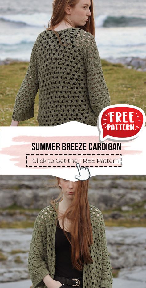 Crochet Pineapple Cardigan Free Pattern, Free Crochet Kimono Patterns, Loose Crochet Cardigan, Free Crochet Wearable Patterns, Crochet Patterns Cardigan Free, Lightweight Crochet Cardigan, Crochet Mesh Cardigan Pattern Free, Summer Cardigan Crochet Pattern Free, Crochet Spring Cardigan