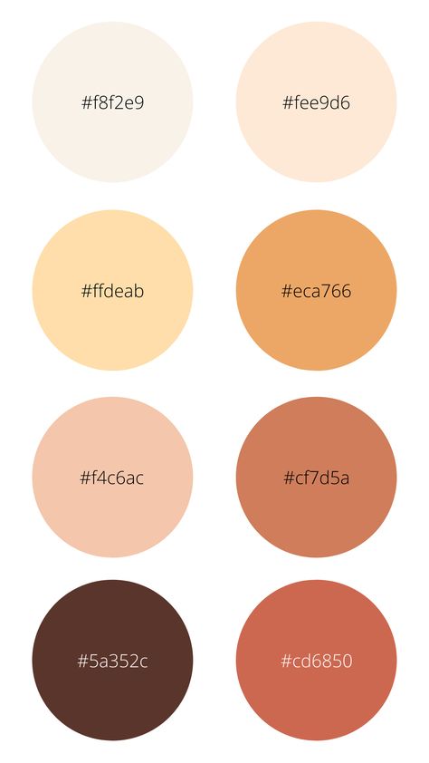 color palette including hex codes featuring orange, yellow, brown, red, and neutral colors/tones. great for branding and social media Types Of Color Schemes, Nude Color Palette, Instagram Feed Tips, Inmobiliaria Ideas, Pantone Colour Palettes, Hex Color Palette, Orange Color Palettes, Graphisches Design, Color Palette Yellow