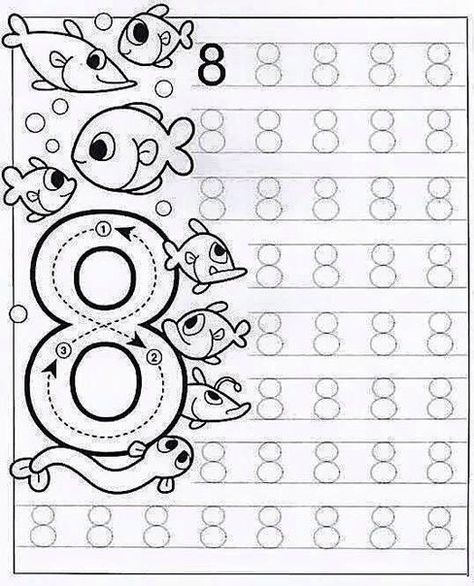 Preschool Tracing, Tracing Worksheets Preschool, Preschool Math Worksheets, Free Preschool Worksheets, Preschool Writing, Numbers Preschool, Kids Math Worksheets, Kindergarten Math Worksheets, Math Activities Preschool