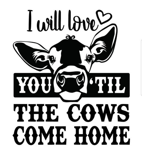 Cricut Explore Air Projects, I Will Love You, Cow Pictures, Cricut Projects Beginner, Diy Wood Signs, Cow Art, Svg For Cricut, Cameo Projects, Silhouette Art