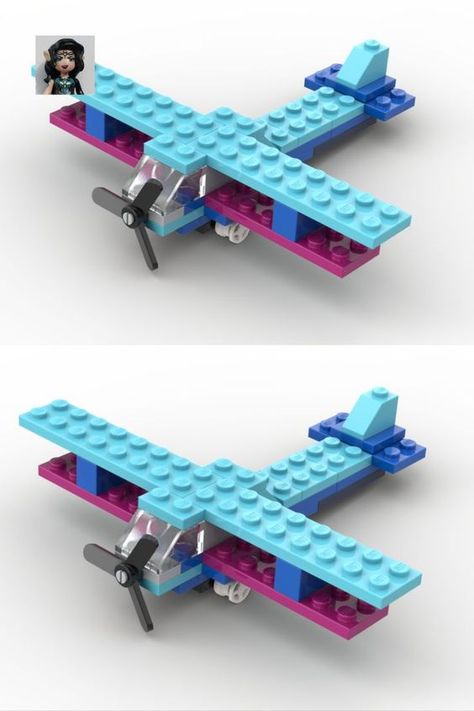 Lego Vehicles Easy, Lego Plane Instructions, Easy Lego Creations Step By Step, Lego Truck Instructions, Simple Lego Builds, Easy Lego Builds, Lego Build Ideas, Lego Classic Ideas, Lego Cars Instructions