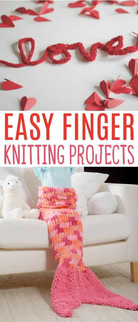 Easy Finger Knitting, Finger Knitting Blankets, Diy Finger Knitting, Finger Knitting Projects, Chunky Crochet Blanket Pattern, Easy Yarn Crafts, Finger Weaving, Hand Knitting Diy, Arm Knitting Blanket