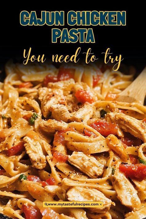 Make dinner stress-free with this one-pan Cajun Chicken Pasta! Creamy, spicy, and satisfying, this dish is a crowd-pleaser that requires minimal cleanup. #OnePanRecipes #CajunPasta #EasyCooking #FamilyDinner Fried Chicken Pasta Recipes, Chicken Pasta Creamy, Cajun Chicken Fettuccine, Cajun Chicken Pasta Recipe, Cajun Chicken Pasta Recipes, Pasta Creamy, Cajun Pasta, Fast Dinner, Spicy Seasoning