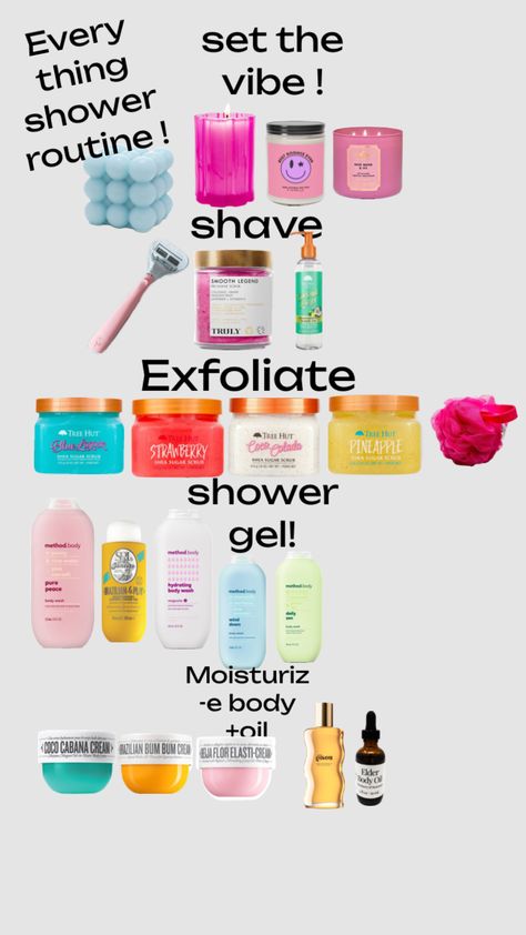 everything shower routine !! USE THIS FOR THE DAY BEFORE SCHOOL!#fyp #fyppppp Before Shower Workout, Everything Shower Routine, Day Before School, Shower Workout, Pineapple Strawberry, Before School, Body Gel, Get My Life Together, Body Care Routine