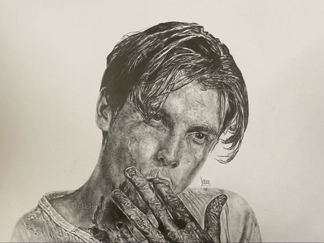 Drawing of Skeet Ulrich as Billy Loomis from the horror movie ‘Scream’ Billy Loomis Drawing, Loomis Drawing, Screaming Drawing, Carrie Movie, Billy Loomis, Skeet Ulrich, Canvas Painting Designs, Sketchbook Pages, Doodle Art Designs