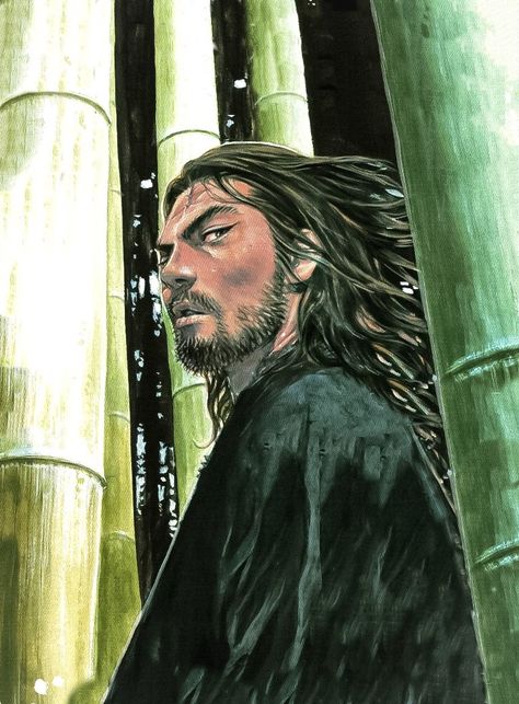 Miyamoto Musashi Art, Ronin Samurai, Inoue Takehiko, Vagabond Manga, Samurai Artwork, Miyamoto Musashi, Samurai Art, Poses References, Anime Character Drawing