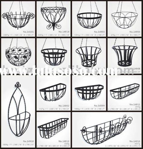 wrought iron flower baskets Beautiful Garden Ideas, Wrought Iron Window Boxes, Plant Stand Ideas, Plastic Hanging Baskets, Iron Plant Stand, Wrought Iron Furniture, Iron Planters, Window Box Flowers, Flower Hanging