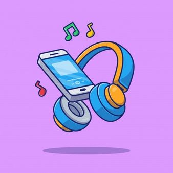 Catalyststuff | Freepik Phone Emoji, Illustration Technology, Head Phone, Logo Hipster, Headphones Music, Music Cartoon, Hand Phone, Coffee Blog, Retro Gadgets