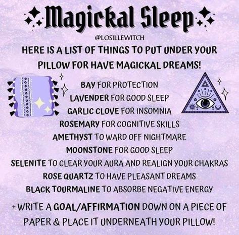 Dream Spell, Sleep Spell, Witchy Business, Beginner Witch, Witchcraft Spells For Beginners, Witch Tips, Witch Spirituality, Magic Spell Book, Grimoire Book