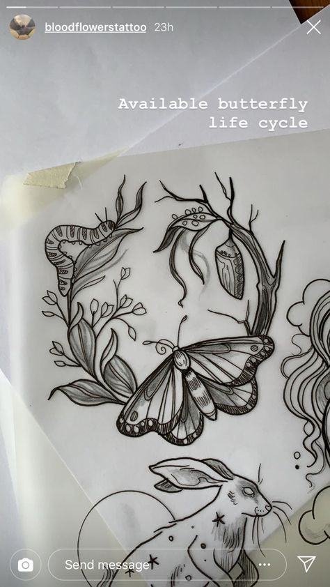 Tattoo Machine Tattoo, Kunst Tattoos, Elbow Tattoos, Tattoo Cover Up, Moth Tattoo, Butterfly Life Cycle, Tattoo Portfolio, Knee Tattoo, Hauntingly Beautiful