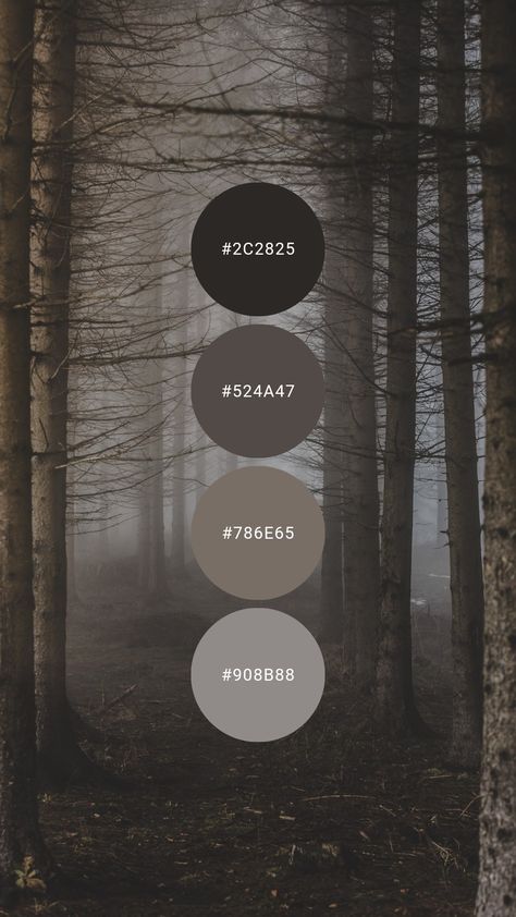 Dark Academia Colour Pallete, Natural Paint Palette, Bloxburg Neutral Color Schemes, Dark Color Pallets Colour Schemes, Dark Neutrals Color Palette, Brown And Black Color Scheme, Boho Goth Color Palette, Dark Neutral Palette, Dark Bloxburg Color Schemes