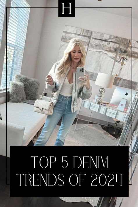 If you’re wondering what the biggest denim trends are of 2024 and how to wear them then head over to the blog to see more! Jeans Fall Outfit 2024, 2024 Jeans Trends For Women, Jeans Outfit Fall, Trendy Jeans, Mother Jeans, Cuffed Jeans, Fall Jeans, Dallas Fashion, High Waisted Flares