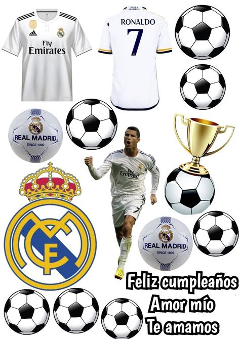 Cristiano Ronaldo Cake Topper Printable, Real Madrid Cake Topper Printable, Ronaldo Cake Topper Printable, Real Madrid Cake Ideas, Real Madrid Cake Topper, Ronaldo Cake Topper, Ronaldo Cake, Ronaldo Birthday, Real Madrid Cake