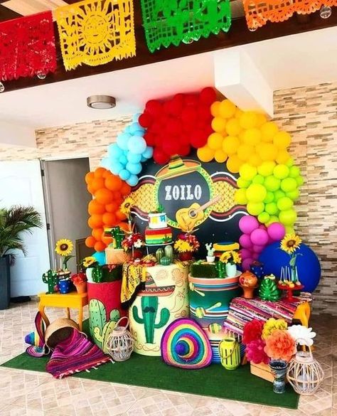 Fiesta Mexicana para Hombre | Decoración, pasteles y más Fiesta Mexicana Ideas, Mexico Party, Mexican Party Decorations, Mexican Fiesta Party, Fiesta Birthday Party, Fiesta Theme Party, Mexican Theme, Mexican Party Theme, 1st Birthday Party Themes