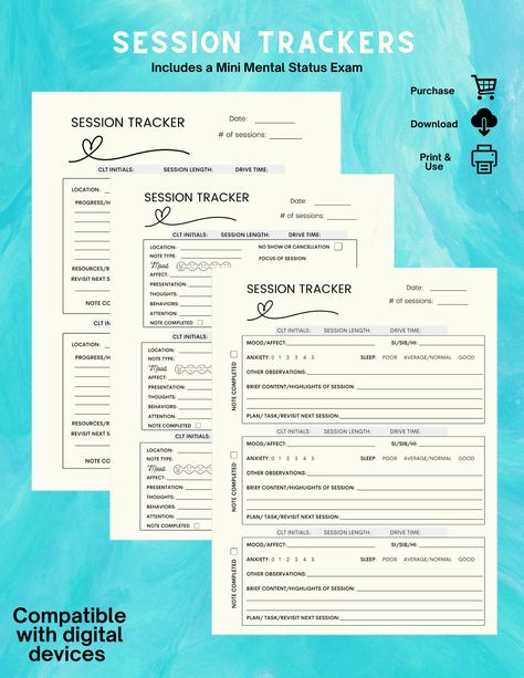 Private Practice Counseling, Counseling Worksheets, Cbt Therapy, The Therapist, Digital Notes, Note Template, Note Sheet, Health Psychology, Child Psychology