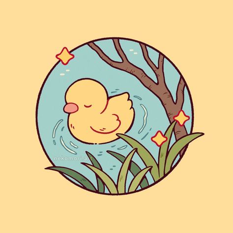 Duck Drawing, 달력 디자인, Posca Art, Keramik Design, Dessin Adorable, Arte Animal, Cute Little Drawings, Kawaii Art, Cute Doodles