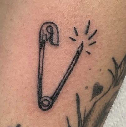 Exit Sign Tattoo, Skateboard Stick And Poke, Wisdom Teeth Tattoo, Punk Flash Tattoo, Stick N Poke Hand Tattoos, Simple Punk Tattoos, Small Long Tattoos, Weird Core Tattoos, Funky Tattoos Weird