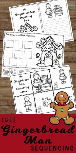 FREE Gingerbread Man Sequencing Activities -free printable worksheets to help kindergarten age kids practice sequencing with a gingerbread theme activity perfect for December #sequencing #gingerbreadman #kindergarten Gingerbread Worksheets Free Printable, Gingerbread Man Kindergarten Activities, The Gingerbread Man Activities, Gingerbread Man Activity, Gingerbread Week Kindergarten, Kindergarten Gingerbread Activities, The Gingerbread Man, Gingerbread Story Activities, Gingerbread Activities For Preschool Free Printables