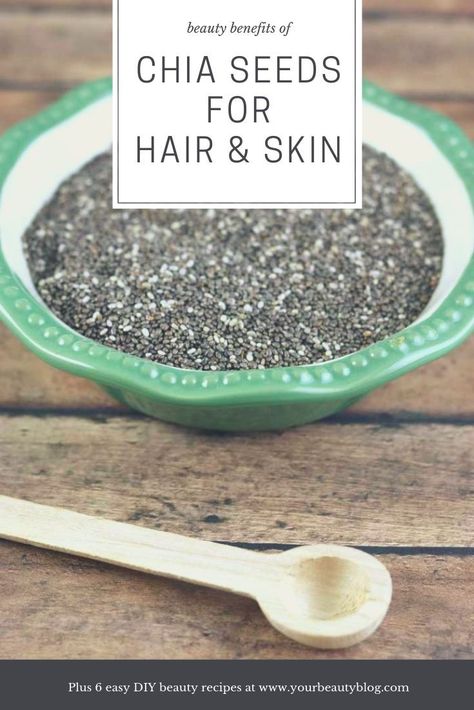 Chia Seed Hair Growth, Chia Seeds For Hair Growth, Chia Seeds Benefits For Skin, Diy Natural Skin Care Recipes, Chia Seed Hair Mask, Chia Seed For Skin, Chia Seed Face Mask Diy, Chia Seeds Benefits Skin, Chia Seed Gel For Hair