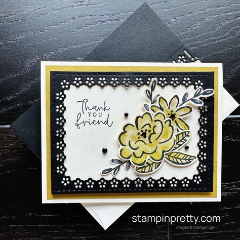 Mary Fish, Stampin Pretty, Thank You Friend, Step Cards, Hello Cards, Card Making Inspiration, Card Tutorials, Cards For Friends, Space Crafts