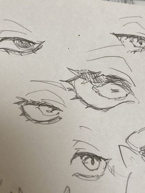 Drawing Expressions, Arte Sketchbook, Anime Eye Drawing, Anime Drawings Tutorials, Anime Eyes, Art Tutorials Drawing, Eye Art, Sketchbook Art Inspiration, Art Drawings Sketches Simple