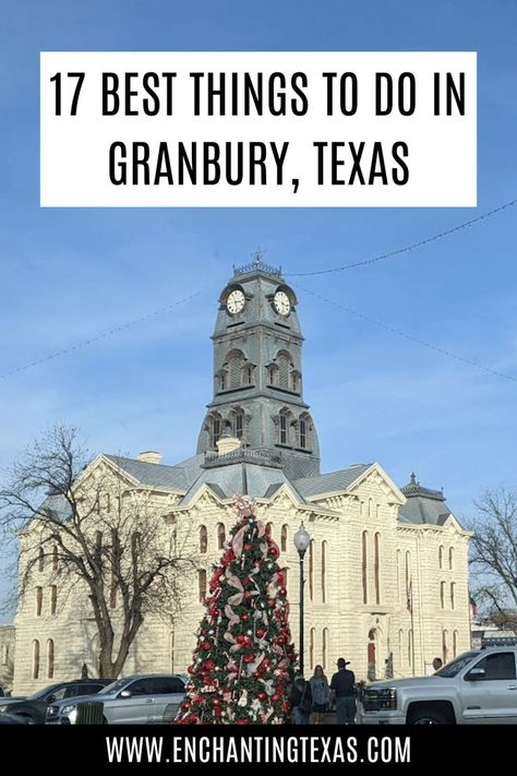 Granbury Texas, Texas Road Trip, Texas Things, Texas Roadtrip, Weekend Activities, Beautiful Town, Beach Park, Town Square, Boutique Stores