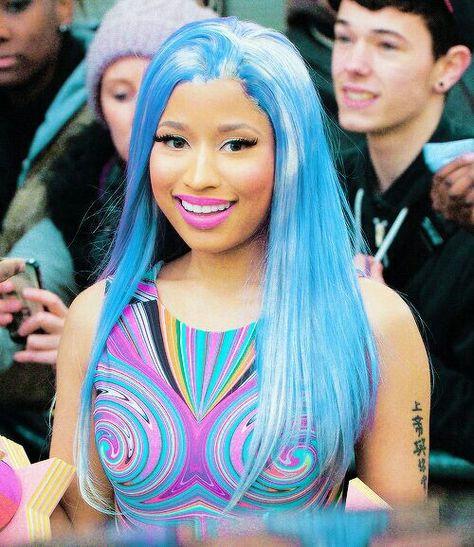 Nicki minaj blue hair Nicki Minaj Blue, Nicki Minaj Wig, Nicki Baby, Baby Blue Hair, Nikki Minaj, Nicki Minaj Photos, Nicki Minaj Pictures, Cher Lloyd, Pink Friday