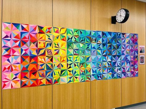 Elementary School Collaborative Art, Collaborative Art Lesson, Middle School Collaborative Art Project, Elementary Mural Ideas, Collaborative Mural For Kids, Community Art Projects For Kids, Collaborative Art Mural, Collaborative Art Projects Elementary, Collaborative Art Projects For Kids