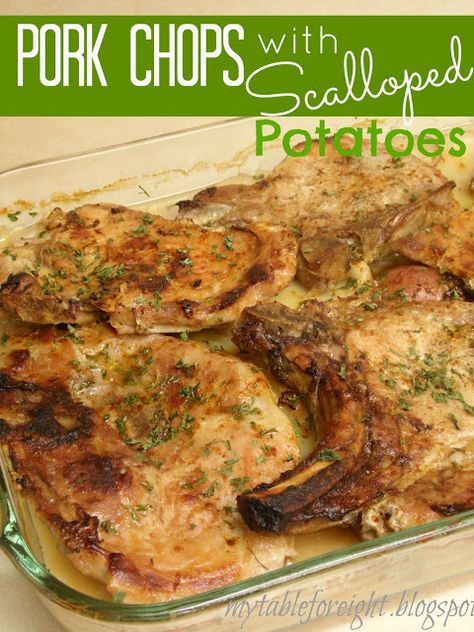 Pork Chops With Scalloped Potatoes, Scalloped Potato Casserole, Pork Chops And Potatoes, Scalloped Potatoes Cheesy, Scalloped Potato Recipes, Pork Dinner, Never Go Back, Scalloped Potatoes, Russet Potatoes