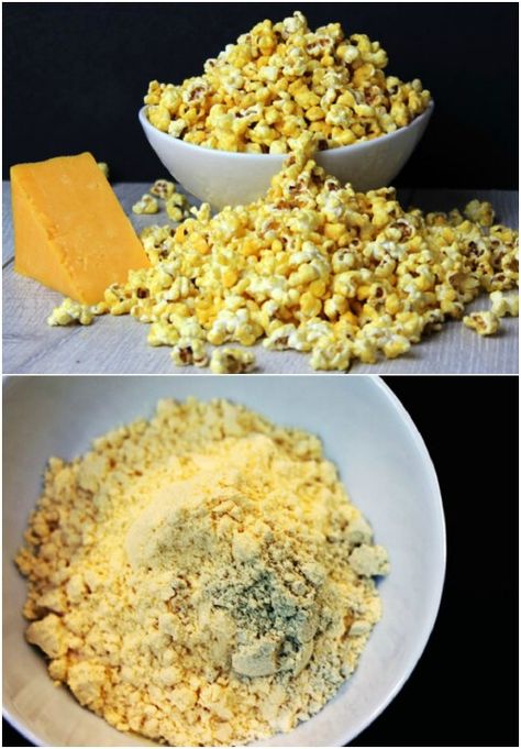 Microwave Cheddar Cheese Popcorn Homemade Flavored Popcorn, Cheddar Popcorn Recipe, Homemade Popcorn Seasoning Recipes, Homemade Popcorn Flavors, Popcorn Recipes Cheese, Appetizer Desserts, Homemade Popcorn Seasoning, Popcorn Seasoning Recipes, Flavored Popcorn Recipes