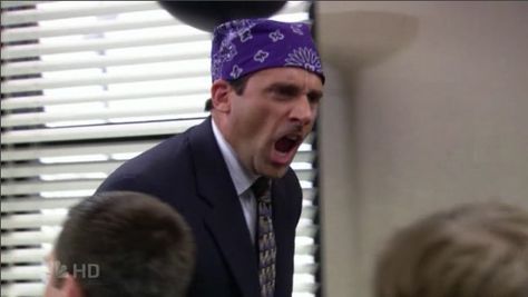 I'm here to SCARE YOU STRAIIIIIGGGGGHHHHHTTTTT. (Prision Mike) Love this espisode! Prison Mike, Regional Manager, Mike Love, Steve Carell, Dunder Mifflin, Michael Scott, Abdominal Muscles, Many Faces, The Office