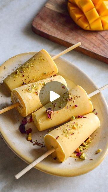 Mango Kulfi Recipe, Mango Kulfi, Kulfi Recipe, Mango Ice Cream, Beloved Summer, Mango Lassi, Mango Recipes, Summer Treats, No Cook Meals