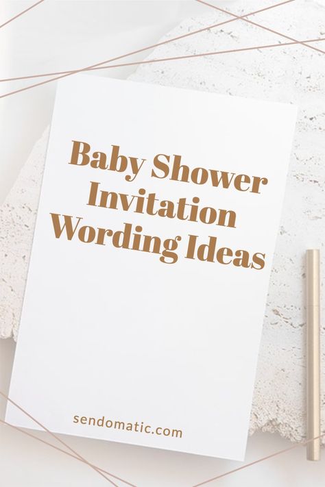 Invitation wording ideas to make your shower sparkle! Baby Shower Invitation Message, Office Baby Showers, Baby Boy Invitations, Wording Ideas, Baby Shower Invitation Wording, Couples Baby Shower Invitations, Virtual Baby Shower Invitation, Baby Shower Announcement, Baby Shower Wording