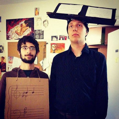 Musicians have been sharing their incredibly geeky Halloween costumes - Classic FM Mozart Costume Diy, Music Related Halloween Costumes, Music Teacher Costumes, Music Themed Halloween Costumes, Music Teacher Halloween Costumes, Musician Halloween Costume Ideas, Music Costume Ideas, Musical Halloween Costumes, Mozart Costume