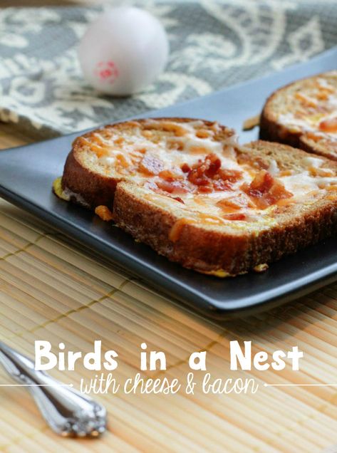 Birds Nests Recipe, Egg Toast Breakfast, Birds In A Nest, Homemade Bread Crumbs, Eggs And Toast, Bacon In The Oven, French Toast Breakfast, Traditional Breakfast, Breakfast Toast