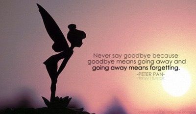 I love me some tinkerbell!:) Tinkerbell Quotes, Tinkerbell Movies, Peter Pan Quotes, Birthday Quotes Inspirational, Goodbye Quotes, Never Say Goodbye, Disney Tinkerbell, Disney Fairies, Quotes Disney