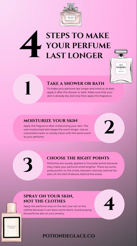 TIPS TO MAKE YOUR PERFUME LAST LONGER Perfume Applying Tips, How To Make Perfume Smell Last Longer, Perfume Last Longer Tips, How To Keep Perfume Last Longer, Perfume Tips Hacks, How To Make Perfume Last All Day, Make Perfume Last Longer, Make Your Perfume Last Longer, Perfume Last Longer